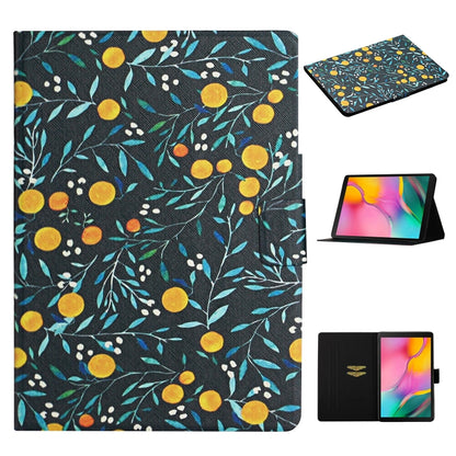 Flower Pattern Horizontal Flip Leather Case with Card Slots & Holder