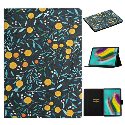 Flower Pattern Horizontal Flip Leather Case with Card Slots & Holder