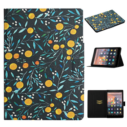 Flower Pattern Horizontal Flip Leather Case with Card Slots & Holder