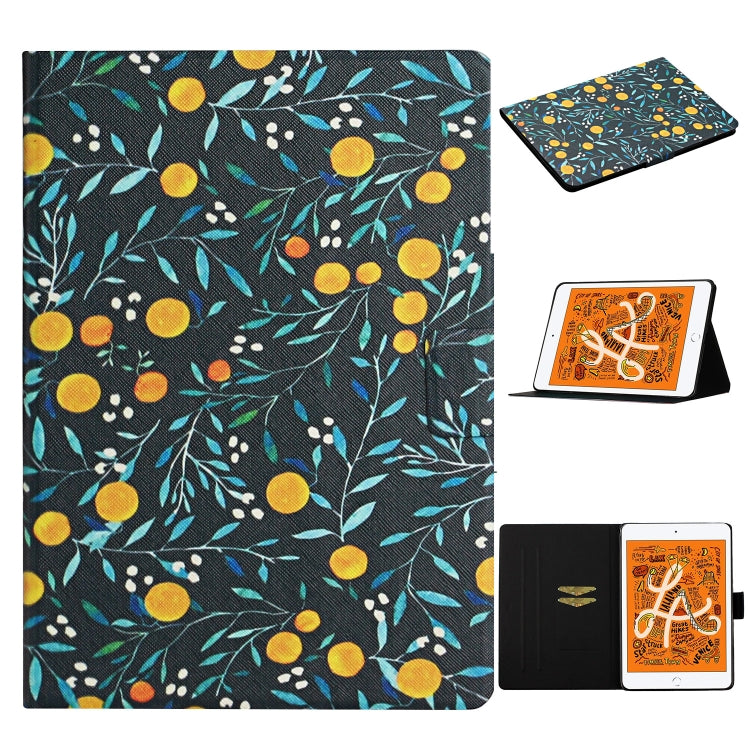 Flower Pattern Horizontal Flip Leather Case with Card Slots & Holder
