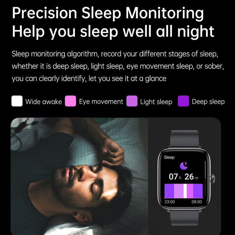 1.96 inch IP67 Waterproof Silicone Band Smart Watch