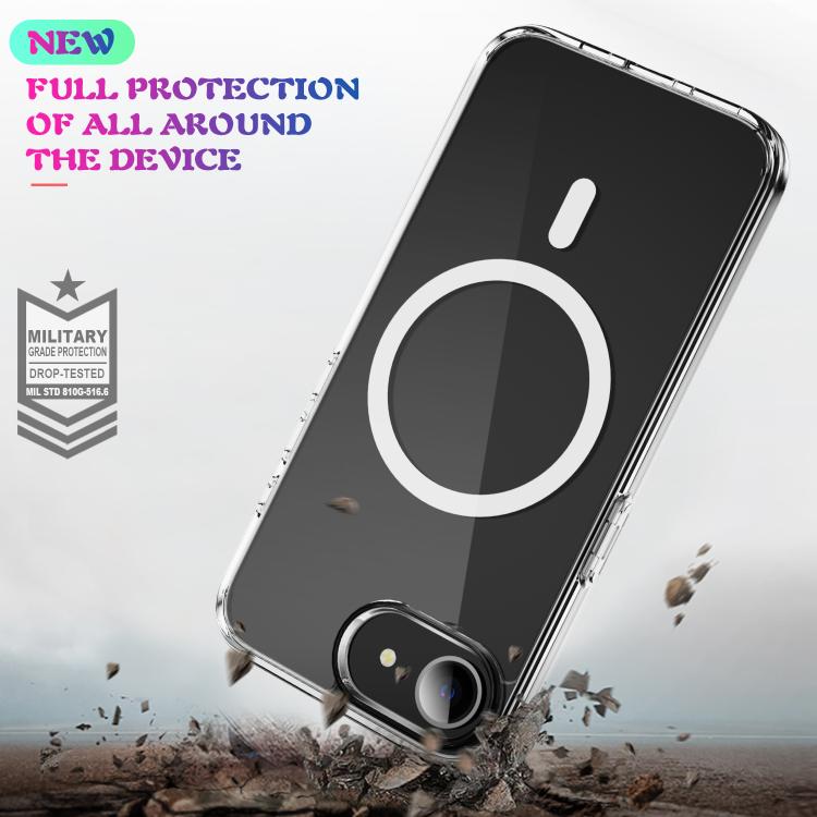 MagSafe Clear Acrylic PC +TPU Phone Case, For iPhone 16e, For iPhone 16 Pro Max, For iPhone 16 Pr...