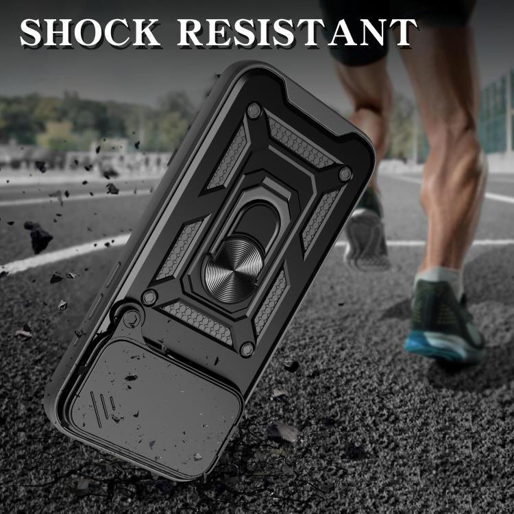Sliding Camera Cover Design TPU+PC Phone Case