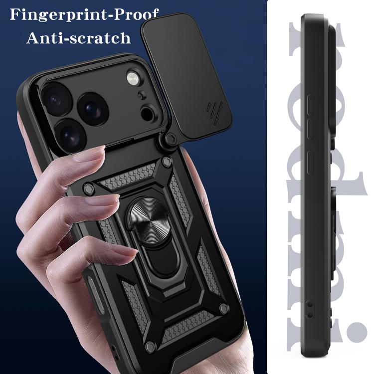 Sliding Camera Cover Design TPU+PC Phone Case