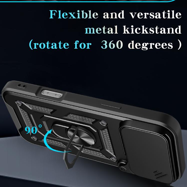 Sliding Camera Cover Design TPU+PC Phone Case