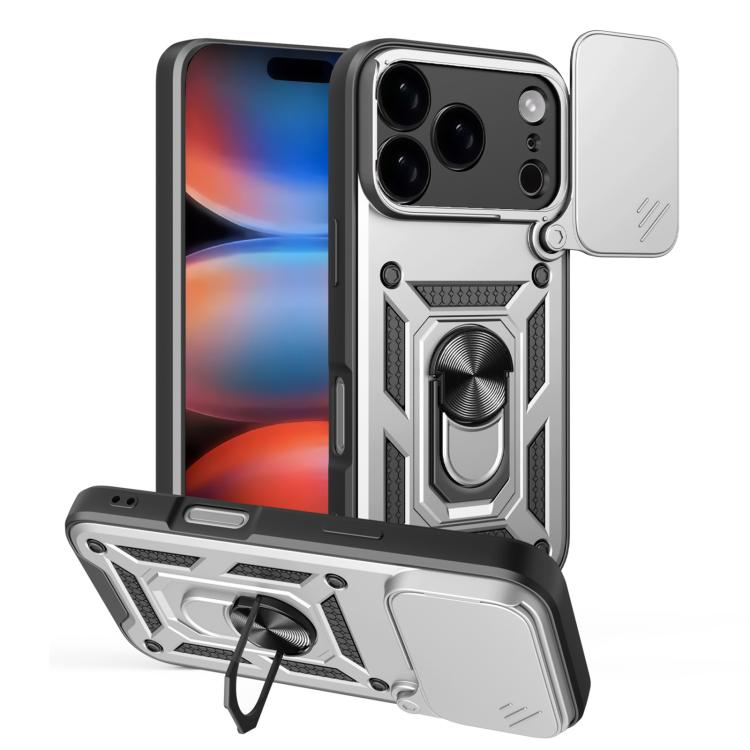 Sliding Camera Cover Design TPU+PC Phone Case