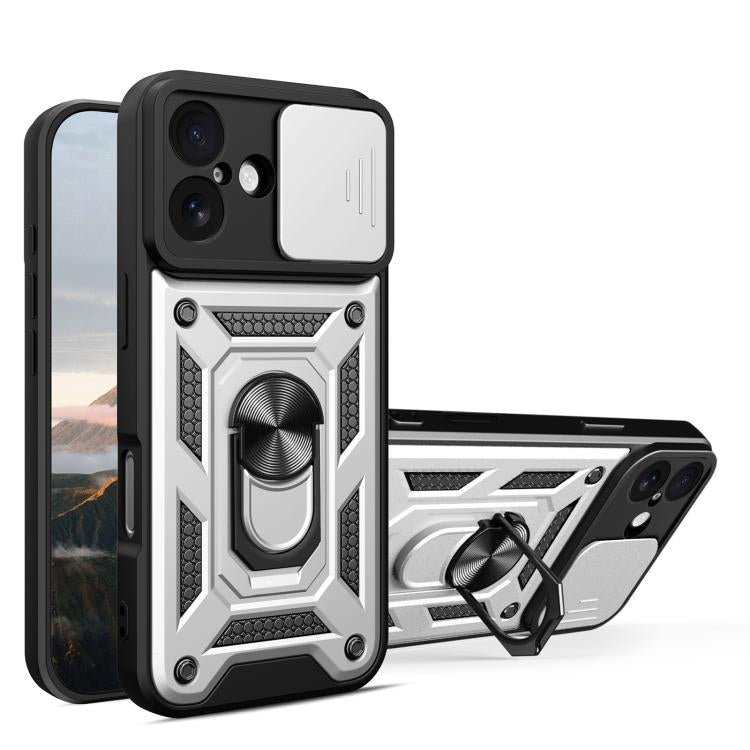 Sliding Camera Cover Design TPU+PC Phone Case