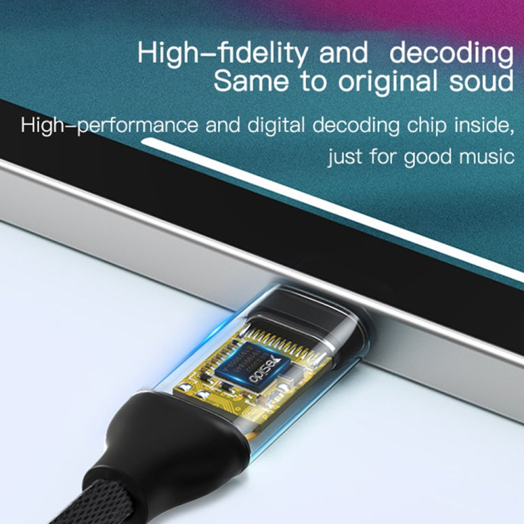 Yesido YAU19 Type-C to 3.5mm Audio Adapter Cable