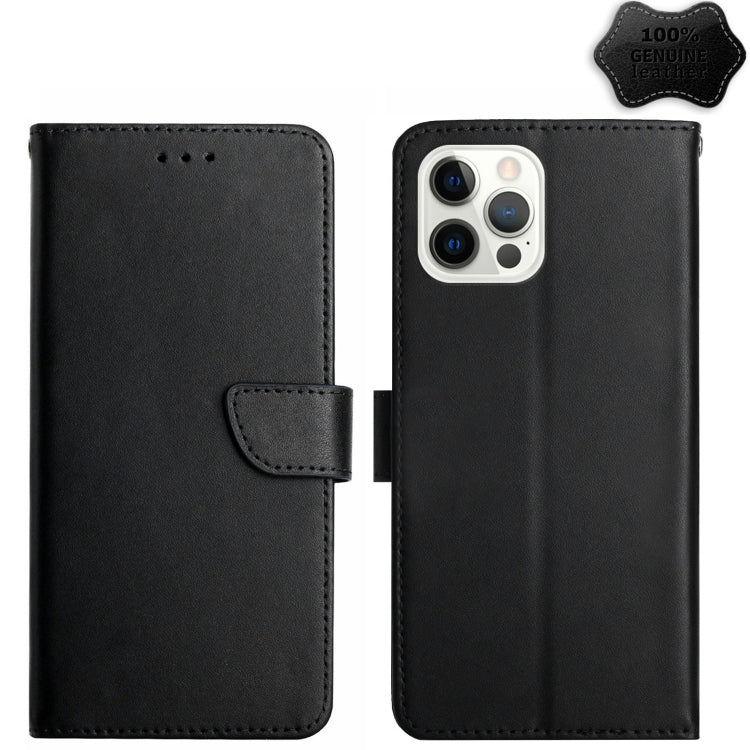 Genuine Leather Fingerprint-proof Flip Phone Case, For iPhone 16 Pro Max, For iPhone 16 Pro������...