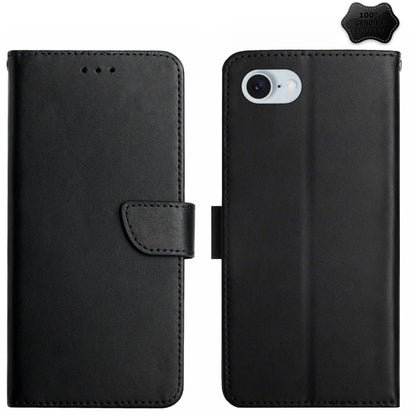 Genuine Leather Fingerprint-proof Flip Phone Case, For iPhone 16 Pro Max, For iPhone 16 Pro������...