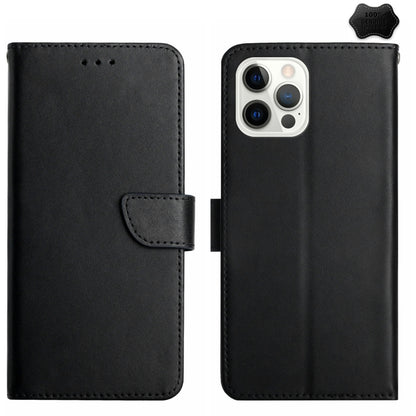 Genuine Leather Fingerprint-proof Flip Phone Case, For iPhone 16 Pro Max, For iPhone 16 Pro������...