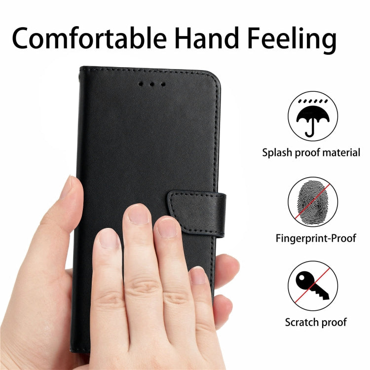 Genuine Leather Fingerprint-proof Flip Phone Case, For iPhone 16 Pro Max, For iPhone 16 Pro������...
