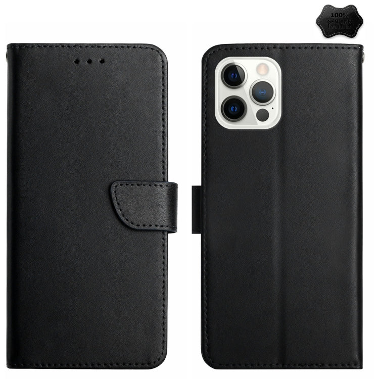 Genuine Leather Fingerprint-proof Flip Phone Case, For iPhone 16 Pro Max, For iPhone 16 Pro������...