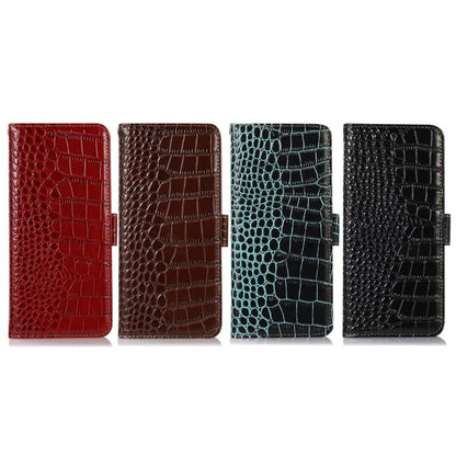 Crocodile Top Layer Cowhide Leather Phone Case