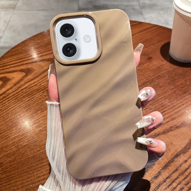 Solid Color Wave Texture TPU Phone Case, For iPhone 16 Pro Max, For iPhone 16 Pro����������������...