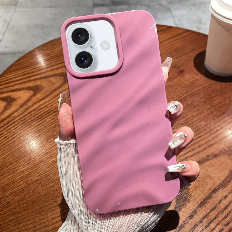 Solid Color Wave Texture TPU Phone Case, For iPhone 16 Pro Max, For iPhone 16 Pro����������������...