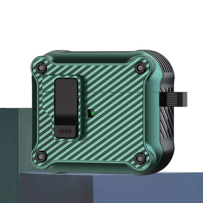 Carbon Fiber Magnetic Automatic Switch Earphone Protective Case, For AirPods 4, For AirPods Pro 2...