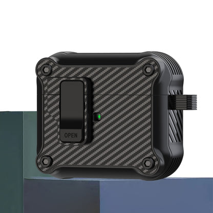 Carbon Fiber Magnetic Automatic Switch Earphone Protective Case, For AirPods 4, For AirPods Pro 2...