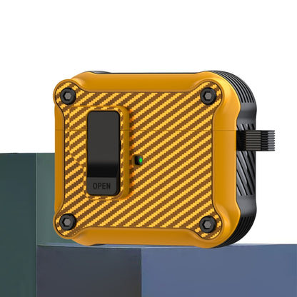 Carbon Fiber Magnetic Automatic Switch Earphone Protective Case, For AirPods 4, For AirPods Pro 2...