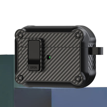 Carbon Fiber Magnetic Automatic Switch Earphone Protective Case, For AirPods 4, For AirPods Pro 2...