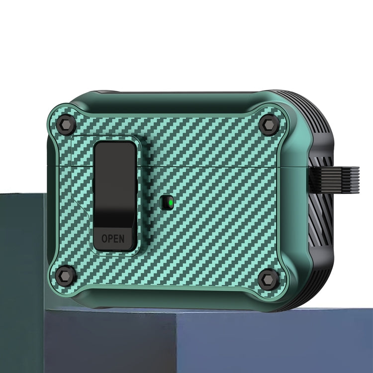 Carbon Fiber Magnetic Automatic Switch Earphone Protective Case, For AirPods 4, For AirPods Pro 2...