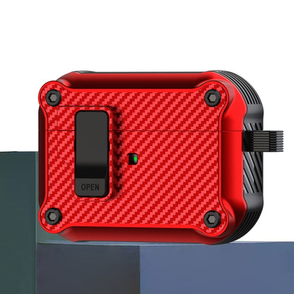 Carbon Fiber Magnetic Automatic Switch Earphone Protective Case, For AirPods 4, For AirPods Pro 2...