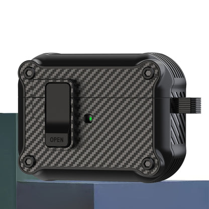 Carbon Fiber Magnetic Automatic Switch Earphone Protective Case, For AirPods 4, For AirPods Pro 2...