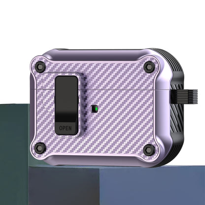 Carbon Fiber Magnetic Automatic Switch Earphone Protective Case, For AirPods 4, For AirPods Pro 2...