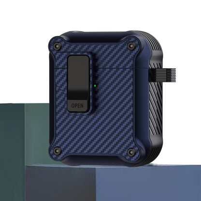 Carbon Fiber Magnetic Automatic Switch Earphone Protective Case, For AirPods 4, For AirPods Pro 2...
