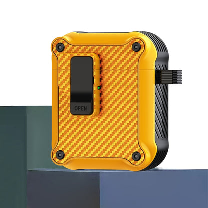 Carbon Fiber Magnetic Automatic Switch Earphone Protective Case, For AirPods 4, For AirPods Pro 2...