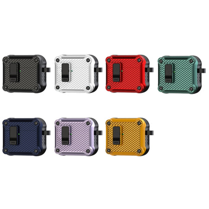 Carbon Fiber Magnetic Automatic Switch Earphone Protective Case, For AirPods 4, For AirPods Pro 2...