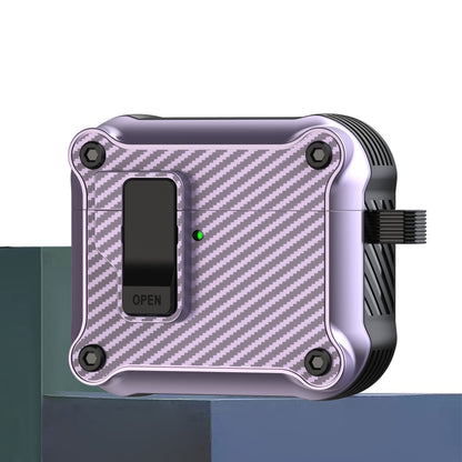 Carbon Fiber Magnetic Automatic Switch Earphone Protective Case, For AirPods 4, For AirPods Pro 2...