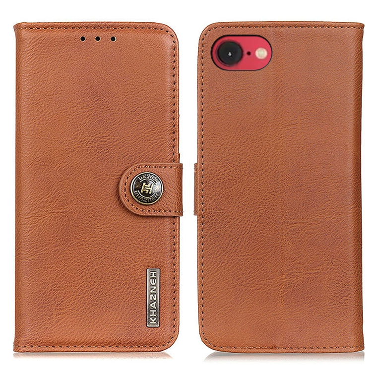 KHAZNEH Cowhide Texture Horizontal Flip Leather Phone Case, For iPhone 16 Pro Max, For iPhone 16 ...