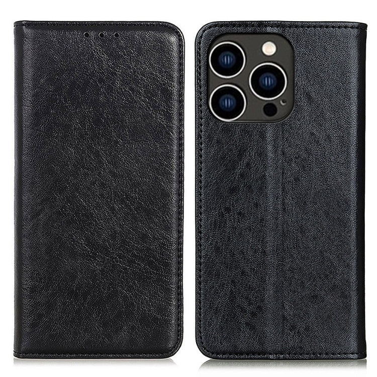 Magnetic Crazy Horse Texture Horizontal Flip Leather Phone Case, For iPhone 16 Pro Max�����������...