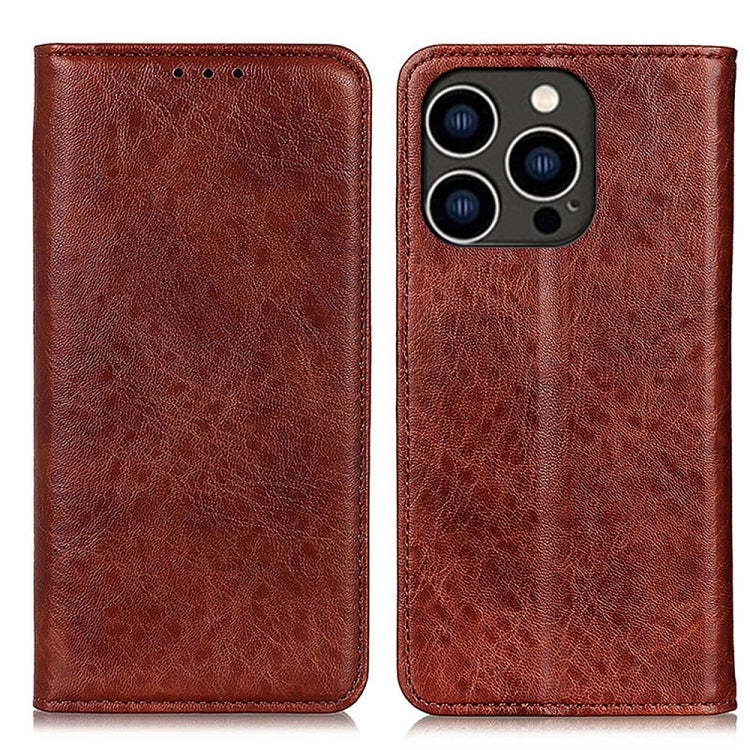 Magnetic Crazy Horse Texture Horizontal Flip Leather Phone Case, For iPhone 16 Pro Max�����������...