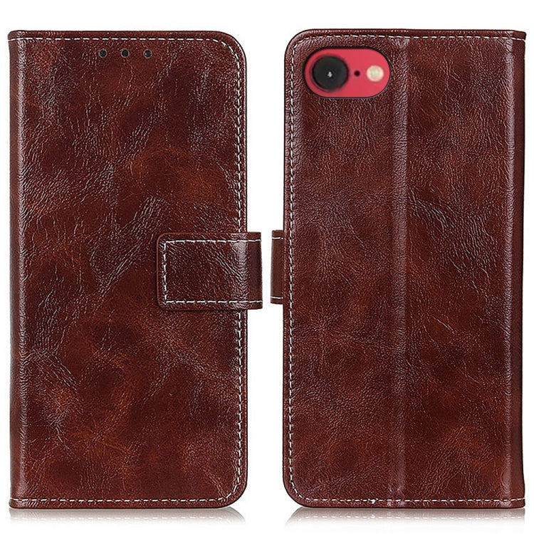 Retro Crazy Horse Texture Horizontal Flip Leather Phone Case