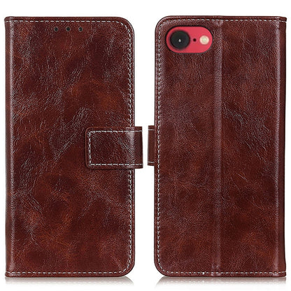 Retro Crazy Horse Texture Horizontal Flip Leather Phone Case