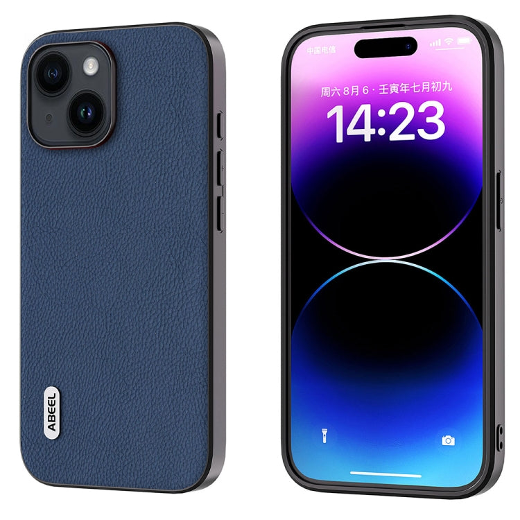ABEEL Genuine Leather + PC Litchi Texture Phone Case, For iPhone 16 Pro Max, For iPhone 16 Pro���...