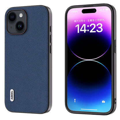 ABEEL Genuine Leather + PC Litchi Texture Phone Case, For iPhone 16 Pro Max, For iPhone 16 Pro���...
