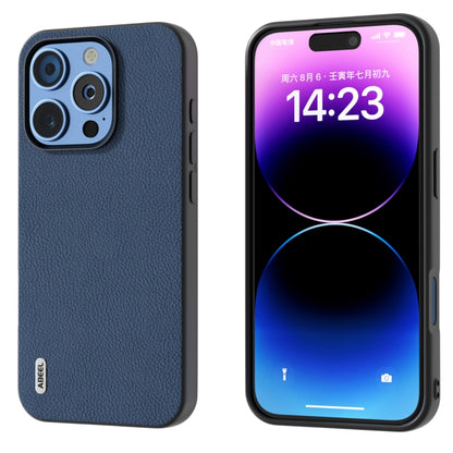 ABEEL Genuine Leather + PC Litchi Texture Phone Case, For iPhone 16 Pro Max, For iPhone 16 Pro���...