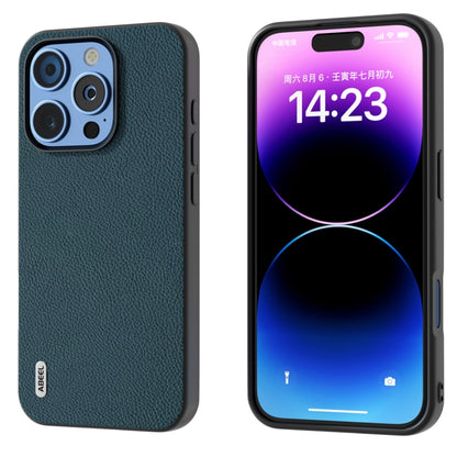 ABEEL Genuine Leather + PC Litchi Texture Phone Case, For iPhone 16 Pro Max, For iPhone 16 Pro���...
