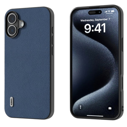 ABEEL Genuine Leather + PC Litchi Texture Phone Case, For iPhone 16 Pro Max, For iPhone 16 Pro���...