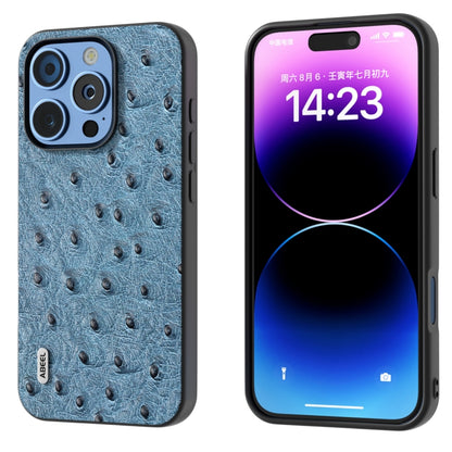 ABEEL Genuine Leather Ostrich Texture Phone Case