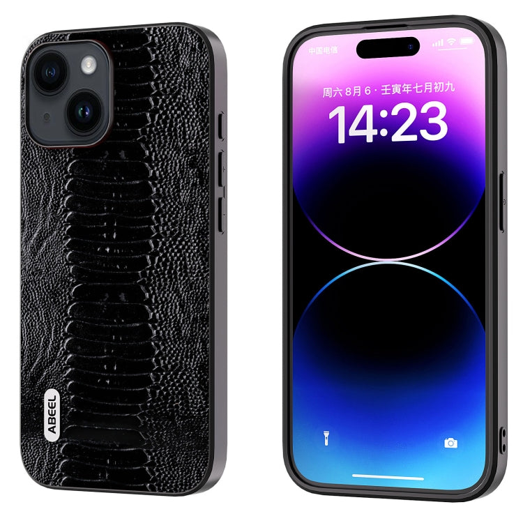 ABEEL Genuine Leather Weilai Series Phone Case, For iPhone 16 Pro Max, For iPhone 16 Pro���������...