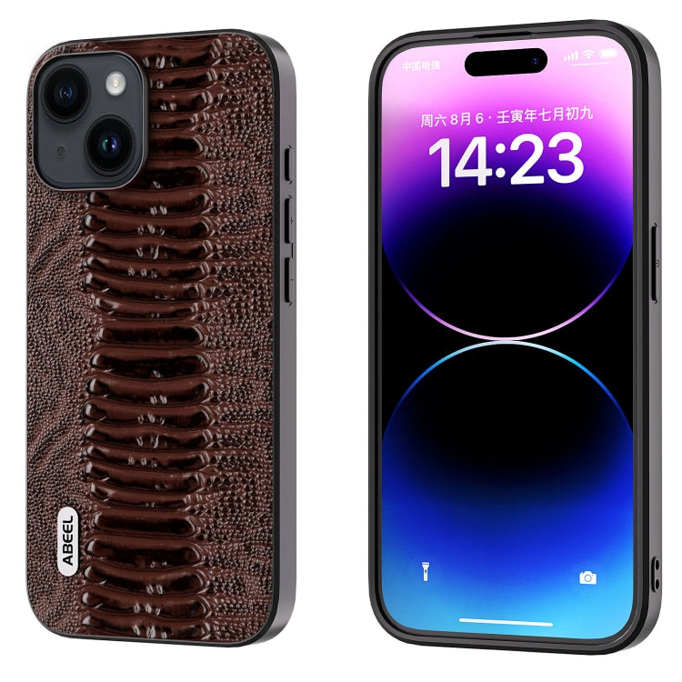 ABEEL Genuine Leather Weilai Series Phone Case, For iPhone 16 Pro Max, For iPhone 16 Pro���������...