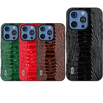 ABEEL Genuine Leather Weilai Series Phone Case, For iPhone 16 Pro Max, For iPhone 16 Pro���������...
