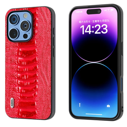 ABEEL Genuine Leather Weilai Series Phone Case, For iPhone 16 Pro Max, For iPhone 16 Pro���������...