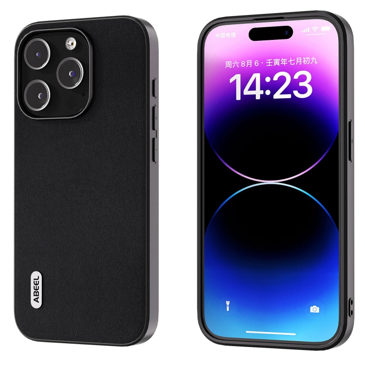 ABEEL Genuine Leather Xiaoya Series Phone Case, For iPhone 16 Pro Max, For iPhone 16 Pro���������...