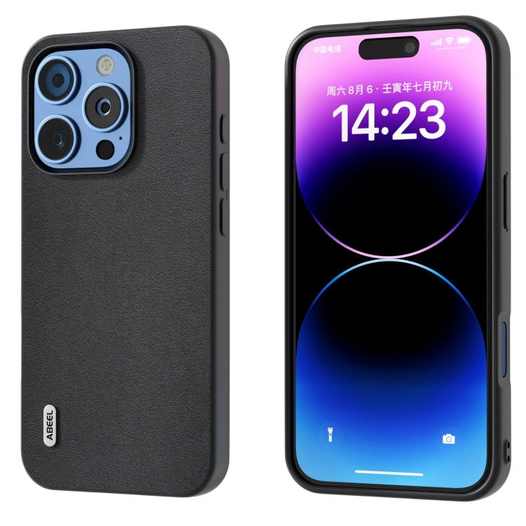 ABEEL Genuine Leather Xiaoya Series Phone Case, For iPhone 16 Pro Max, For iPhone 16 Pro���������...