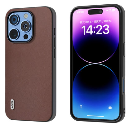 ABEEL Genuine Leather Xiaoya Series Phone Case, For iPhone 16 Pro Max, For iPhone 16 Pro���������...